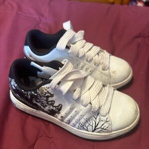 Kids White and Black Sneakers